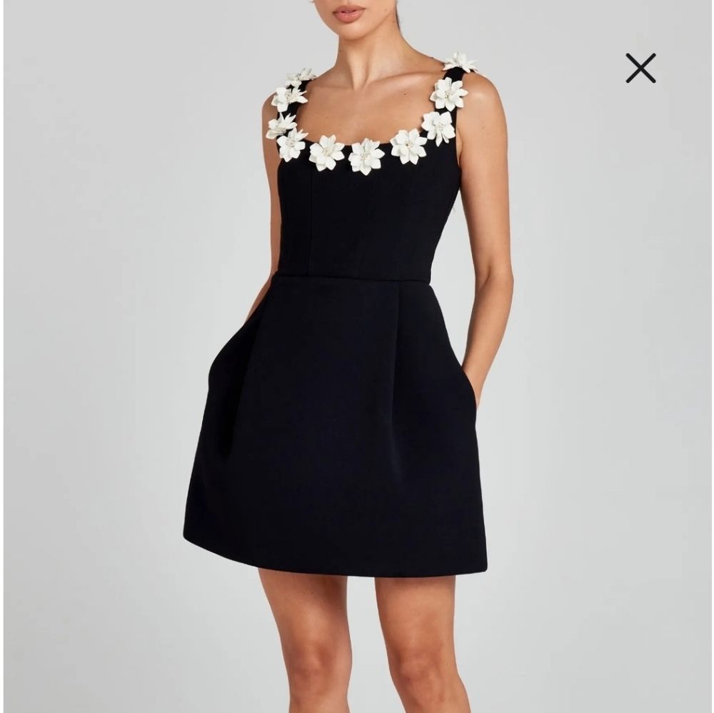 Nadine Merabi Style Commense Monochrome Dress XL